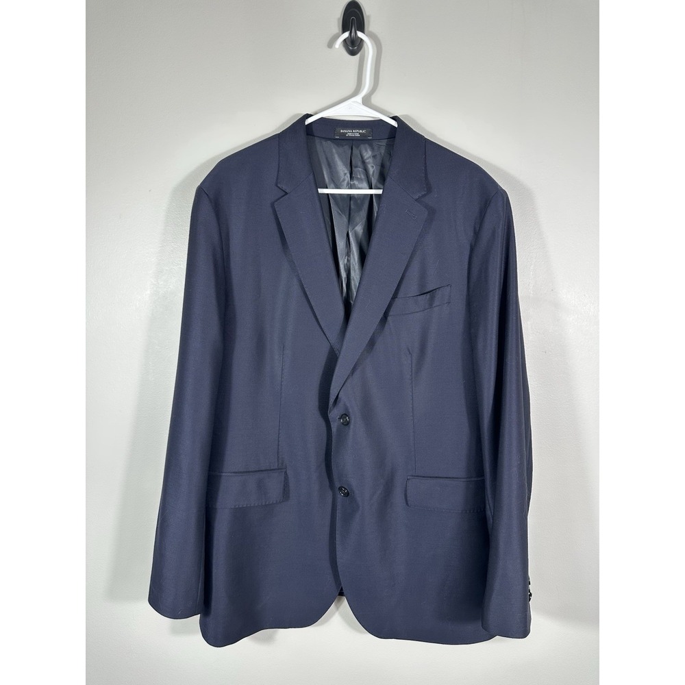 Banana Republic Blazer Jacket 46R Hopsack Tailored Slim Fit Reda Flexo Wool‎